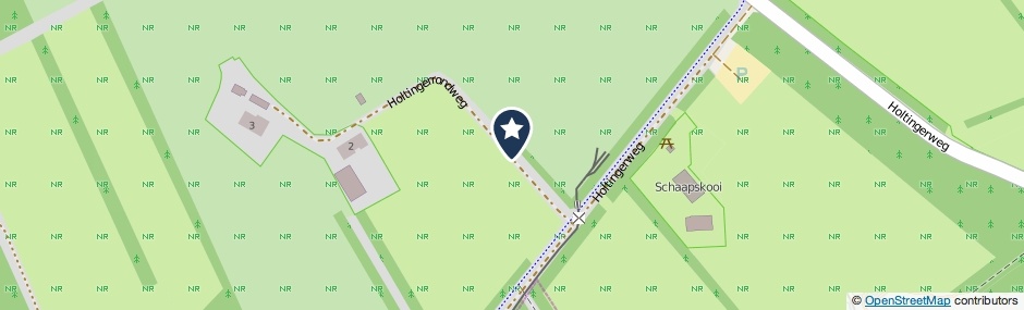 Kaartweergave Holtingerrondweg in Uffelte