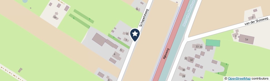 Kaartweergave Schapelsteeg in Uffelte