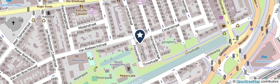 Kaartweergave Ceramstraat 5 in Utrecht