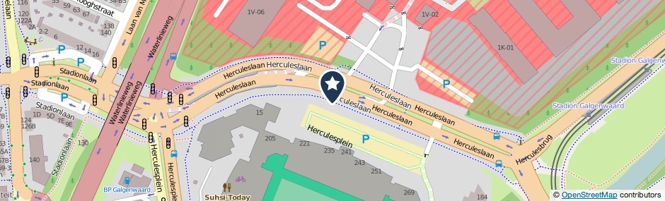 Kaartweergave Herculeslaan in Utrecht