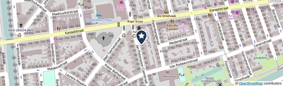 Kaartweergave Jan Pieterszoon Coenstraat 53-BS in Utrecht