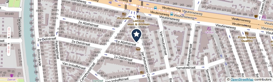Kaartweergave Jan Pieterszoon Coenstraat 84-BS in Utrecht