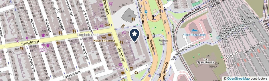 Kaartweergave Kanaalstraat 32-D in Utrecht