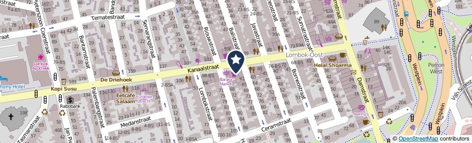 Kaartweergave Kanaalstraat 88-BS in Utrecht