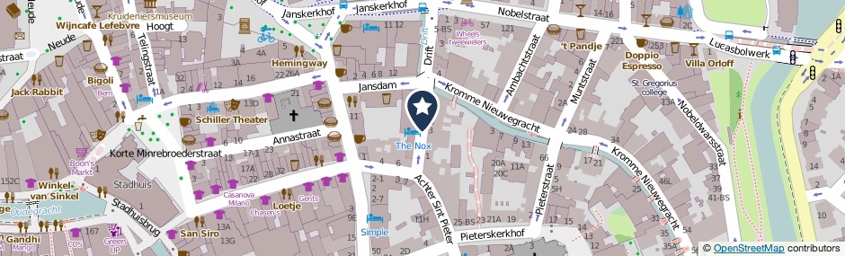 Kaartweergave Keistraat in Utrecht
