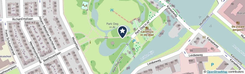 Kaartweergave Park Oog In Al in Utrecht
