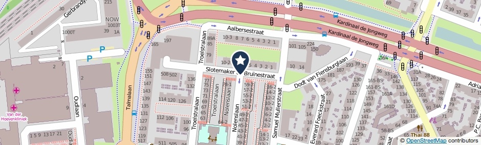 Kaartweergave Slotemaker De Bruinestraat in Utrecht