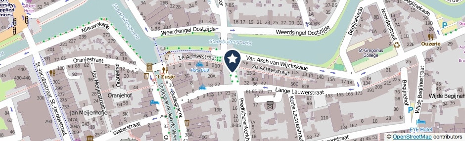 Kaartweergave Van Asch Van Wijckstraat in Utrecht