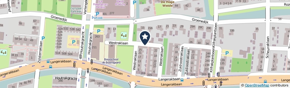 Kaartweergave Westraklaan in Utrecht