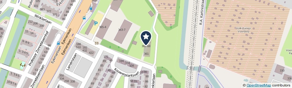 Kaartweergave Winklerlaan 361-26 in Utrecht
