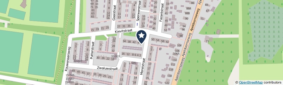 Kaartweergave Kievitstraat 48 in Vaassen