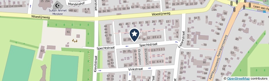 Kaartweergave Spechtstraat 24 in Vaassen