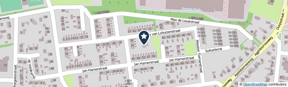 Kaartweergave Teunis Van Lohuizenstraat 36 in Vaassen