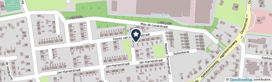 Kaartweergave Teunis Van Lohuizenstraat 52 in Vaassen