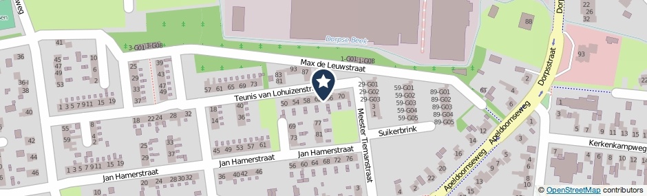Kaartweergave Teunis Van Lohuizenstraat 64 in Vaassen