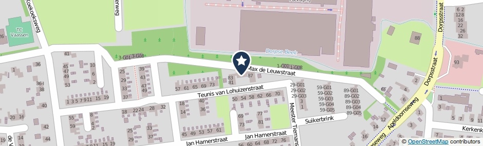 Kaartweergave Teunis Van Lohuizenstraat 93 in Vaassen