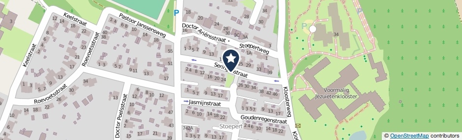 Kaartweergave Seringenstraat in Valkenburg (Limburg)