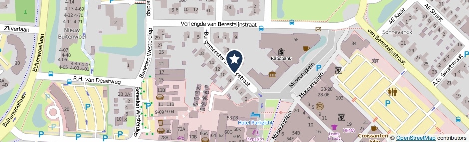 Kaartweergave Burgemeester De Hoopstraat in Veendam