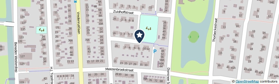 Kaartweergave Kapitein Hazewinkelstraat in Veendam