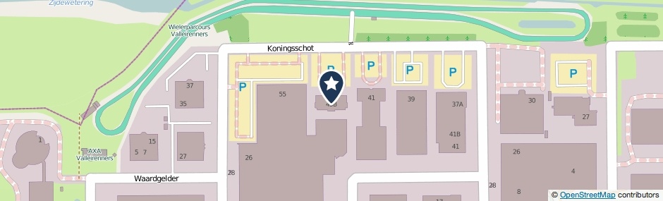 Kaartweergave Koningsschot 45-A in Veenendaal