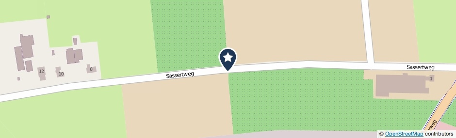 Kaartweergave Sassertweg in Velddriel