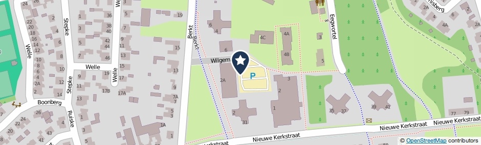 Kaartweergave Wilgeman in Veldhoven