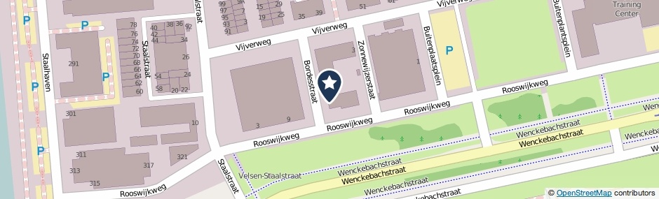 Kaartweergave Bordesstraat 2 in Velsen-Noord
