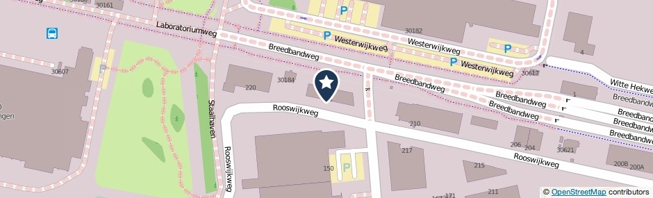 Kaartweergave Rooswijkweg 216 in Velsen-Noord