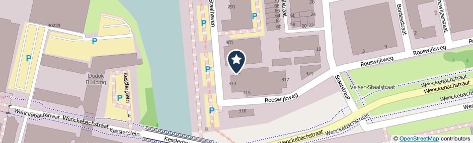 Kaartweergave Rooswijkweg 311 in Velsen-Noord