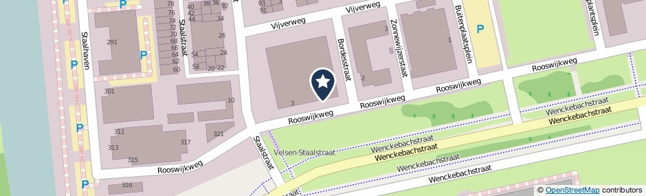 Kaartweergave Rooswijkweg 7 in Velsen-Noord