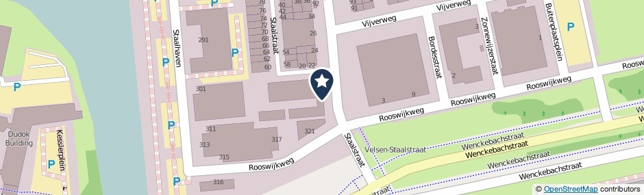 Kaartweergave Staalstraat 10 in Velsen-Noord