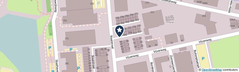 Kaartweergave Staalstraat 101 in Velsen-Noord