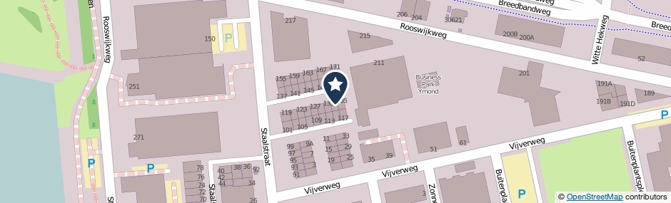 Kaartweergave Staalstraat 133 in Velsen-Noord