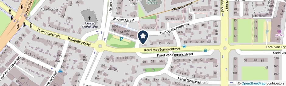 Kaartweergave Hertog Eduardstraat 2 in Venlo