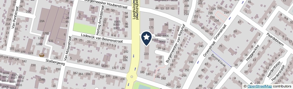 Kaartweergave Laaghuissingel 211 in Venlo