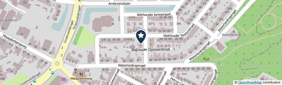 Kaartweergave Wethouder Driessenstraat 4 in Venlo