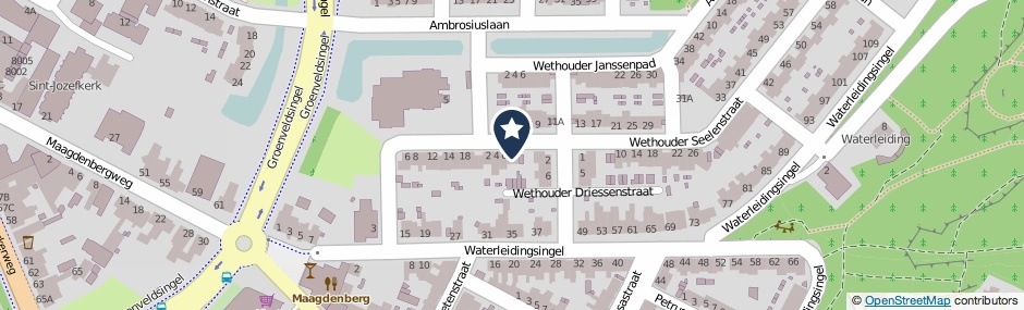 Kaartweergave Wethouder Seelenstraat 8 in Venlo