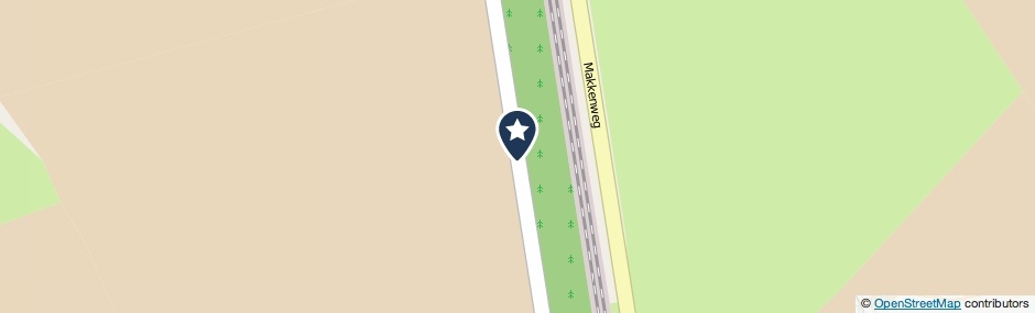 Kaartweergave Parallelweg in Vierlingsbeek
