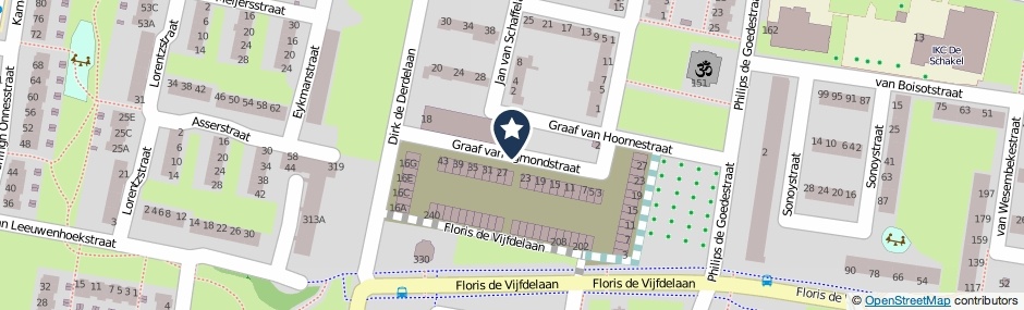 Kaartweergave Graaf Van Egmondstraat in Vlaardingen