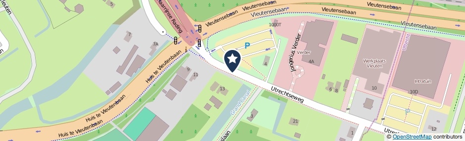 Kaartweergave Utrechtseweg in Vleuten