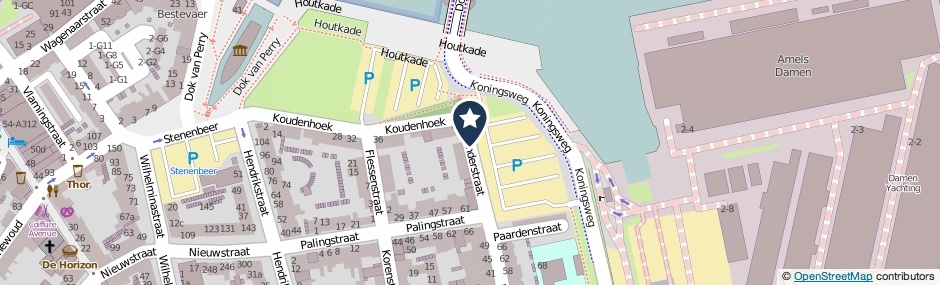 Kaartweergave Onderstraat in Vlissingen