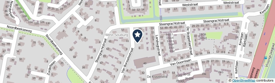 Kaartweergave Van Borsselestraat 8 in Vlissingen