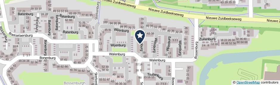 Kaartweergave Wijenburg 73 in Vlissingen