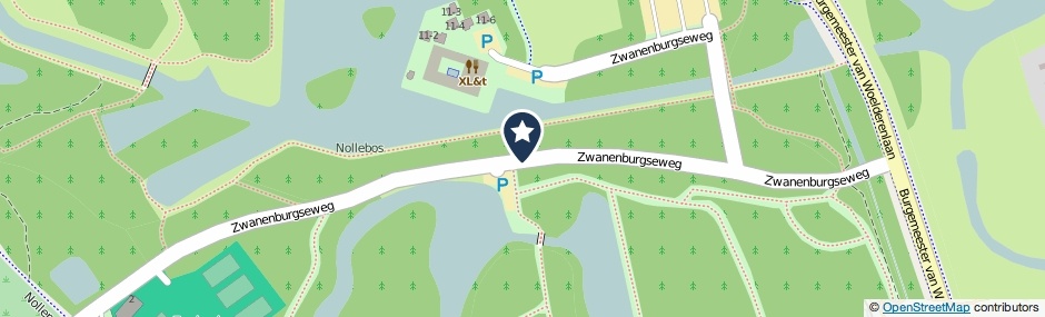 Kaartweergave Zwanenburgseweg in Vlissingen