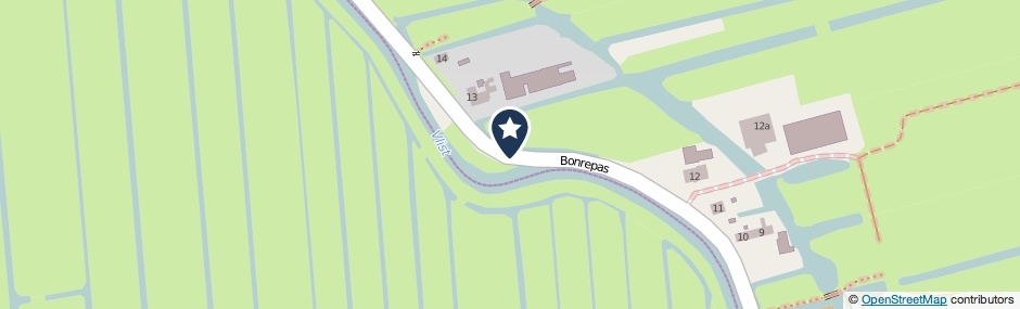 Kaartweergave Bonrepas in Vlist