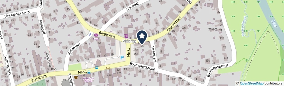 Kaartweergave Grootestraat 2-A in Vlodrop