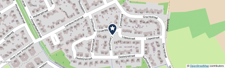 Kaartweergave Cartilsstraat in Voerendaal