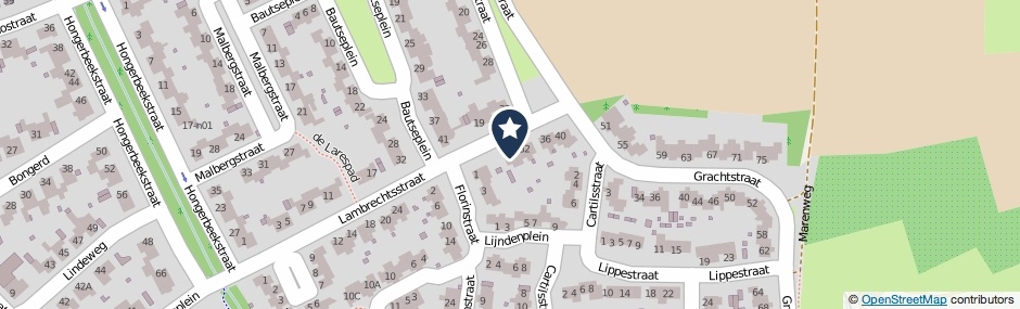 Kaartweergave Lambrechtsstraat 28 in Voerendaal