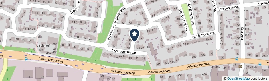 Kaartweergave Marie Koenenstraat in Voerendaal