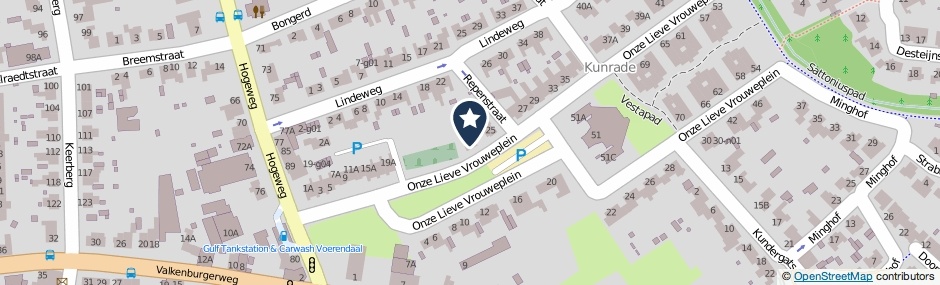 Kaartweergave Onze Lieve Vrouweplein 23 in Voerendaal